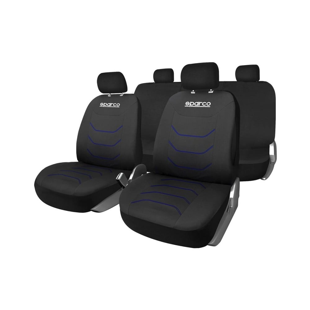 Sitzbezug-Set Sparco Corsa Schwarz/Blau