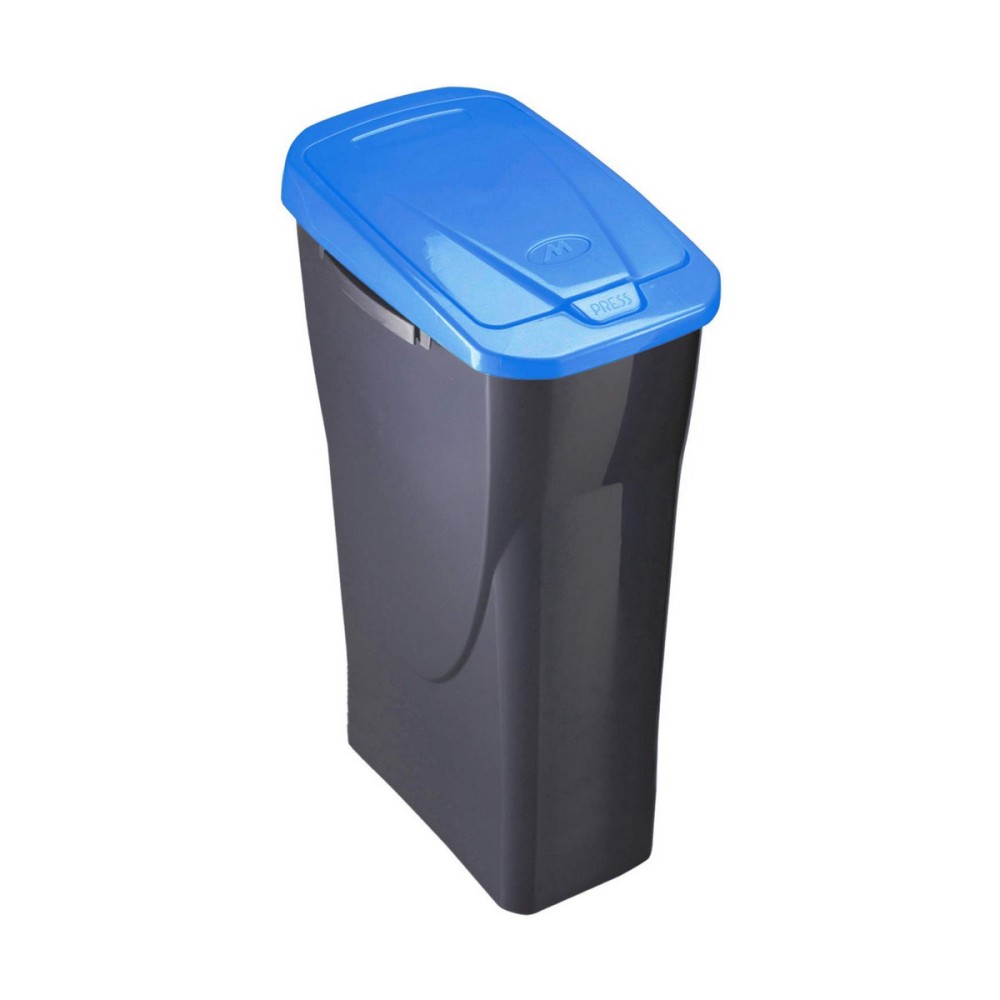 Papierkorb Schwarz/Blau PP (15 L)