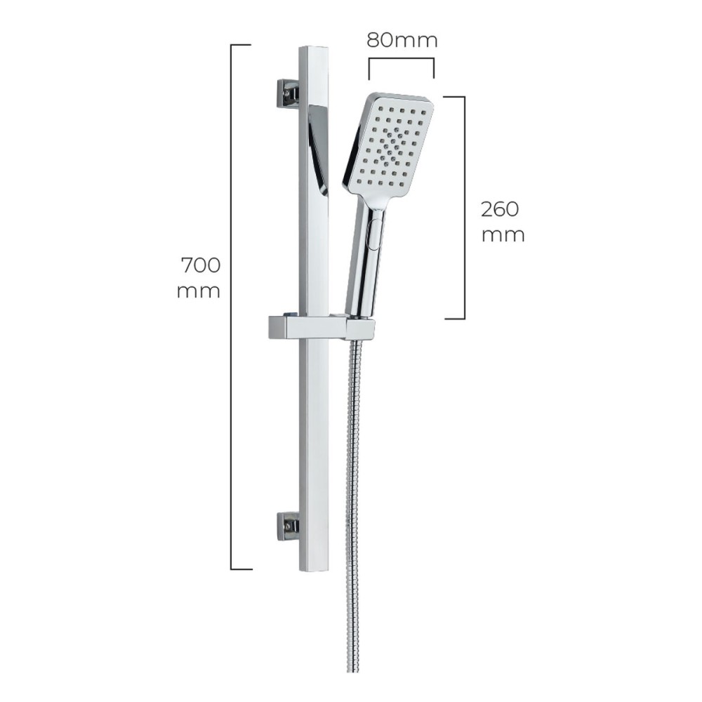 Shower Column EDM 01149 Altea Stainless steel Chromed