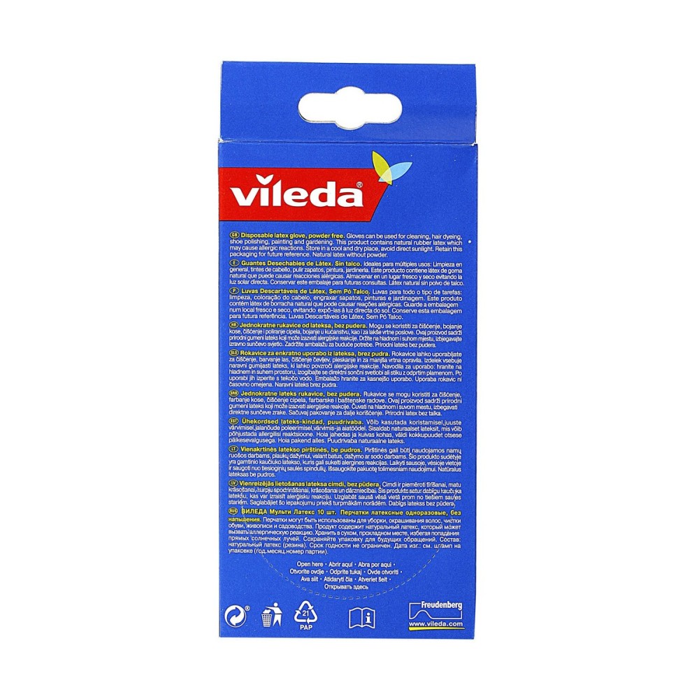 Gants Vileda 10 Pièces S/M