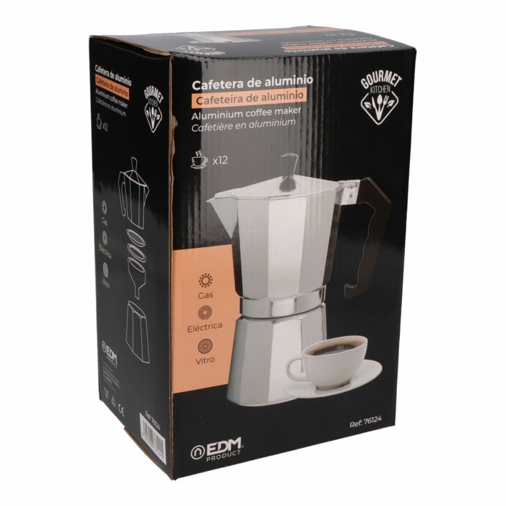 Cafetière Italienne EDM Aluminium 12 Tasses