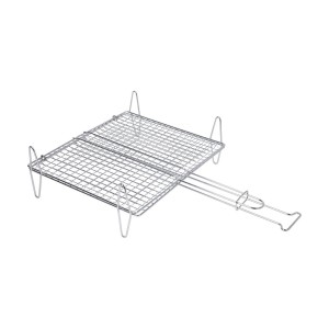 Grille de Barbecue pour Poissons Sauvic Zinc 30 x 35 cm