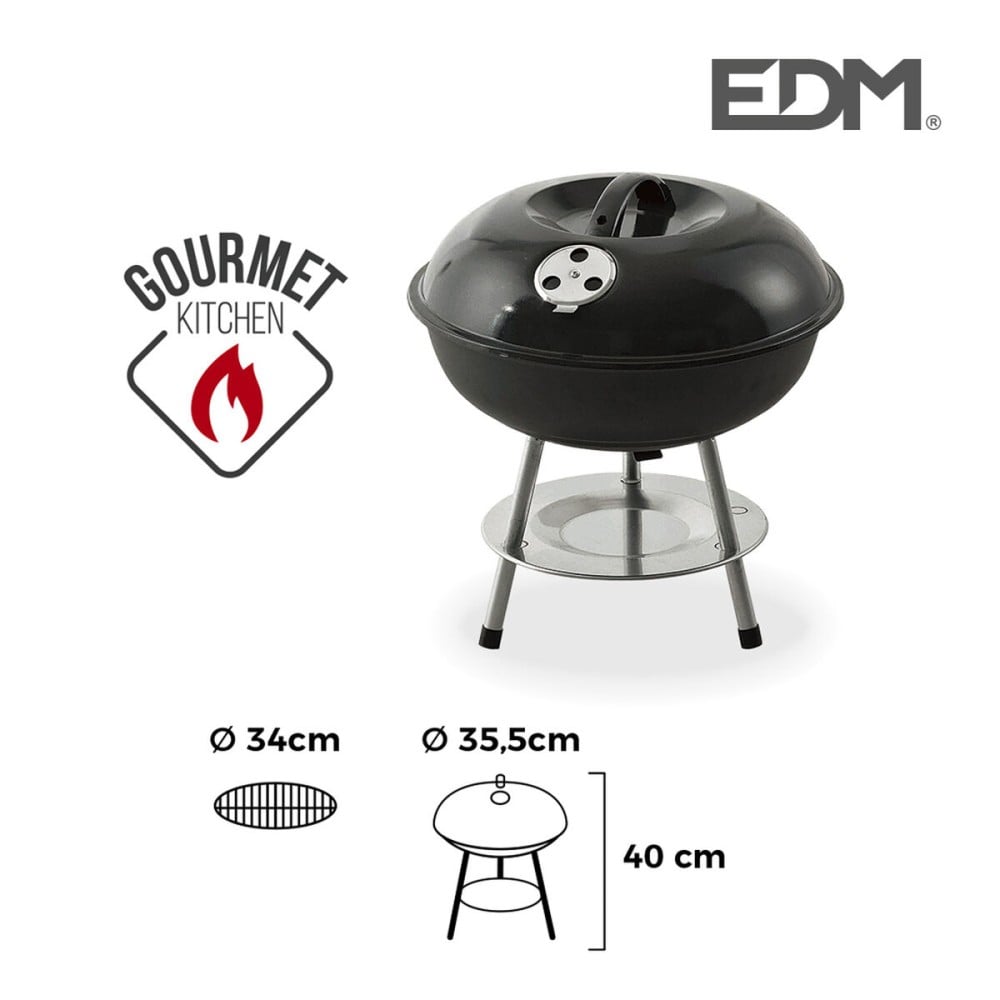 Barbecue EDM 73837 Noir