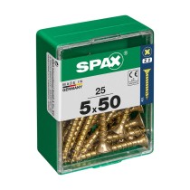 Schraubenkasten SPAX Yellox Holz Flacher Kopf 25 Stücke (5 x 50 mm)