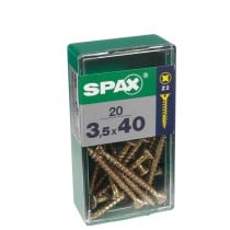 Boîte à vis SPAX Yellox Bois Tête plate 30 pcs (4,5 x 50 mm)