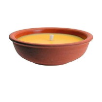 Candle ø 13 x 6,5 cm Citronela