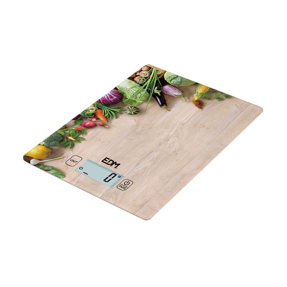 kitchen scale EDM 07527 Brown Wood 5 kg