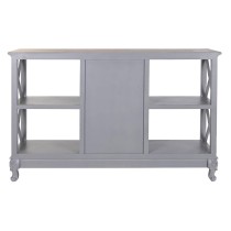 Anrichte DKD Home Decor 132 x 40 x 84.5 cm 132 x 40 x 84,5 cm natürlich Grau Paulonia-Holz Holz MDF