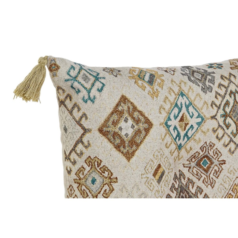 Canapé deux places DKD Home Decor Jaune Marron Beige 145 x 76 x 13 cm