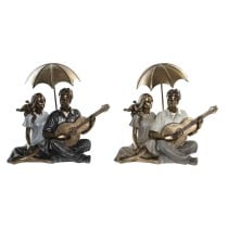 Figurine Décorative DKD Home Decor 18 x 11 x 12,5 cm 18 x 11 x 17 cm Multicouleur Couple (2 Unités)