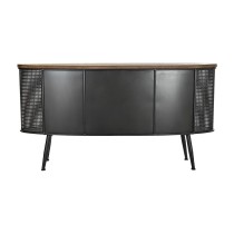 Buffet DKD Home Decor 145,5 x 45 x 76 cm Sapin Noir Métal Marron