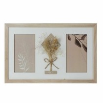 Cadre photo DKD Home Decor 39 x 1,2 x 22 cm Verre Naturel Blanc Shabby Chic