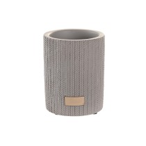 Trinkglas DKD Home Decor Grau Zement 8 x 8 x 10 cm