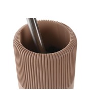 Toilet Brush DKD Home Decor 11 X 11 X 36,5 CM Cement Terracotta Stainless steel