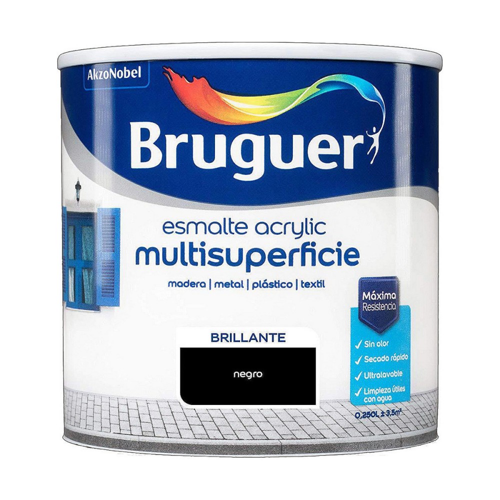 Acryl-Gemälde Bruguer Schwarz (250 ml)