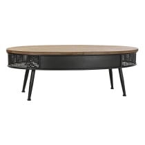 Table Basse DKD Home Decor Marron Noir Métal Sapin 120 x 58 x 42 cm