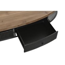 Centre Table DKD Home Decor Brown Black Metal Fir 120 x 58 x 42 cm