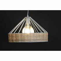 Deckenlampe DKD Home Decor 35 x 35 x 22 cm Schwarz Metall Rattan 50 W (2 Stück)