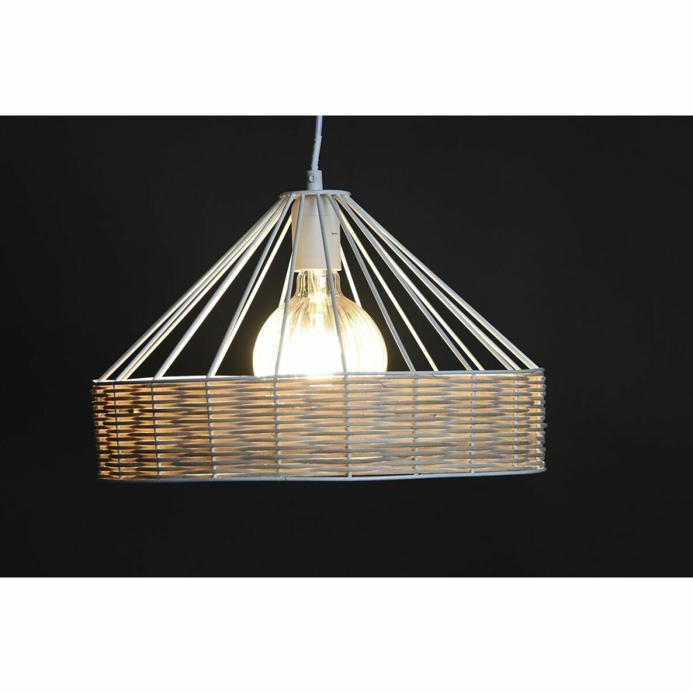 Ceiling Light DKD Home Decor 35 x 35 x 22 cm Black Metal Rattan 50 W (2 Units)