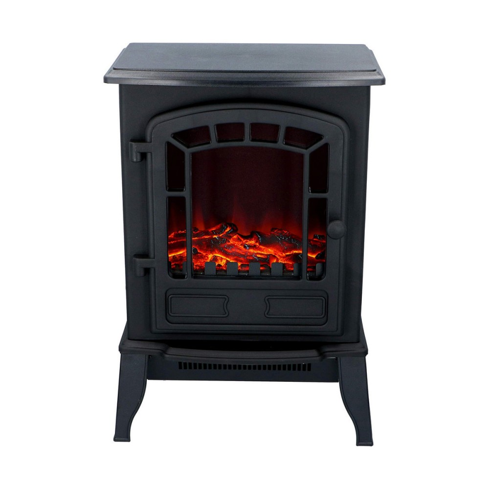 Dekorativer elektrischer Wandkamin Classic Fire Torino Schwarz 2000 W 56,5 x 24 x 38 cm