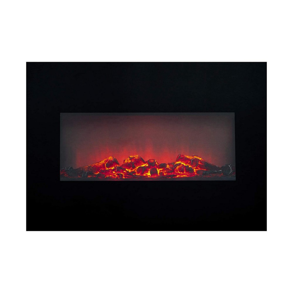 Cheminée murale électrique décorative Classic Fire Memphis Noir 1800 W 66 x 13 x 46 cm