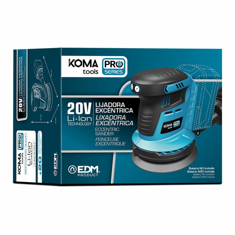 Random orbital sander Koma Tools Brushless Ø 125 mm 20 V