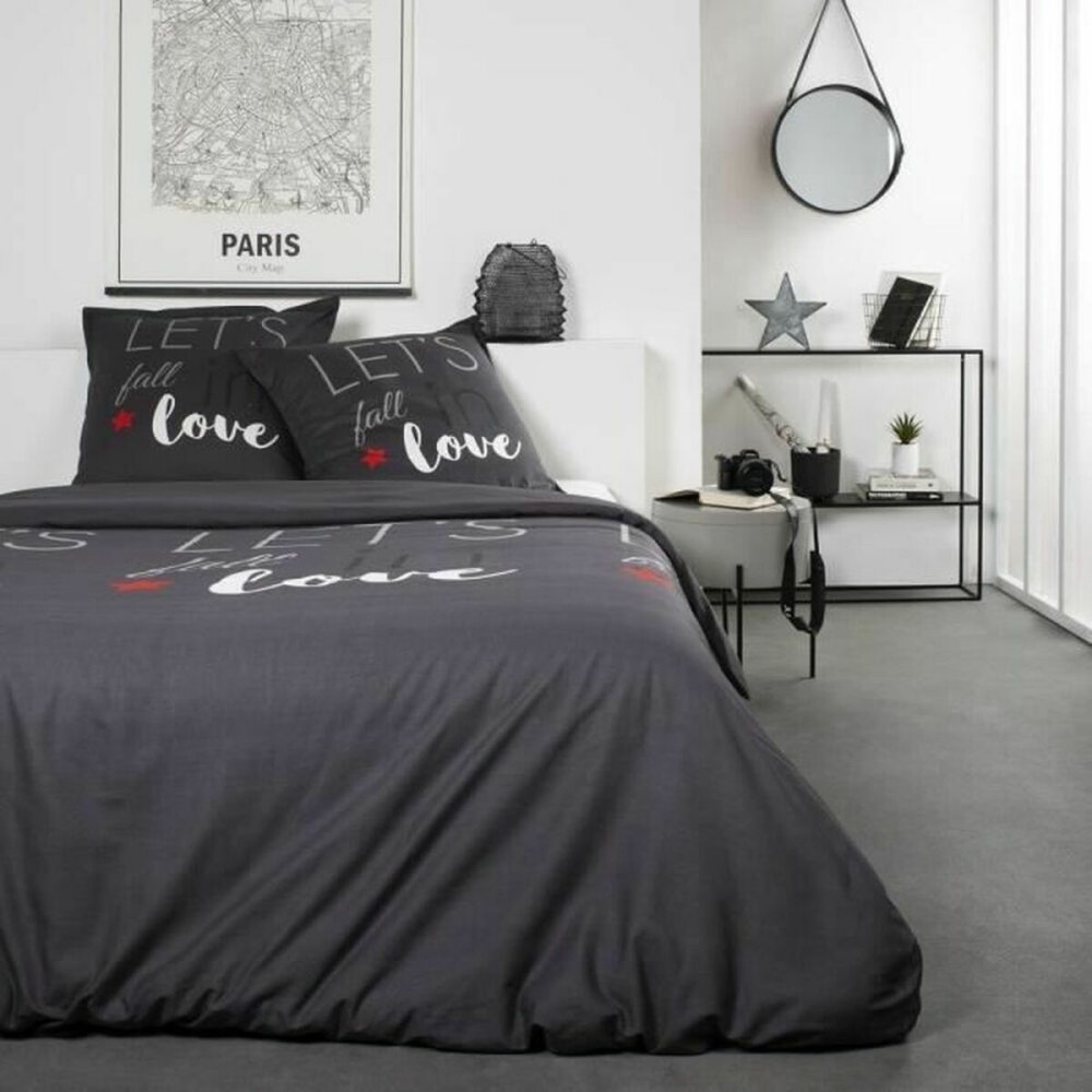 Bedding set TODAY Love Grey Double bed 240 x 260 cm