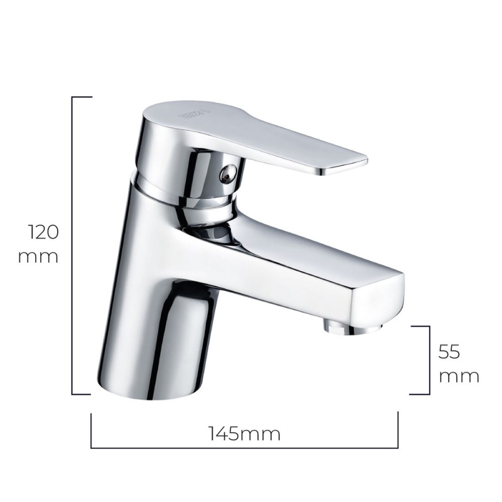 Mixer Tap EDM 01141 Altea Stainless steel Brass Zinc 14,5 x 12 cm