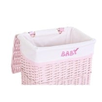 Korbsatz DKD Home Decor Rosa Polyester Für Kinder korb (44 x 34 x 56 cm)