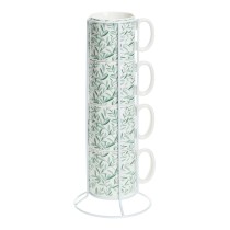 Ensemble de 4 mugs Secret de Gourmet Avec support Porcelaine