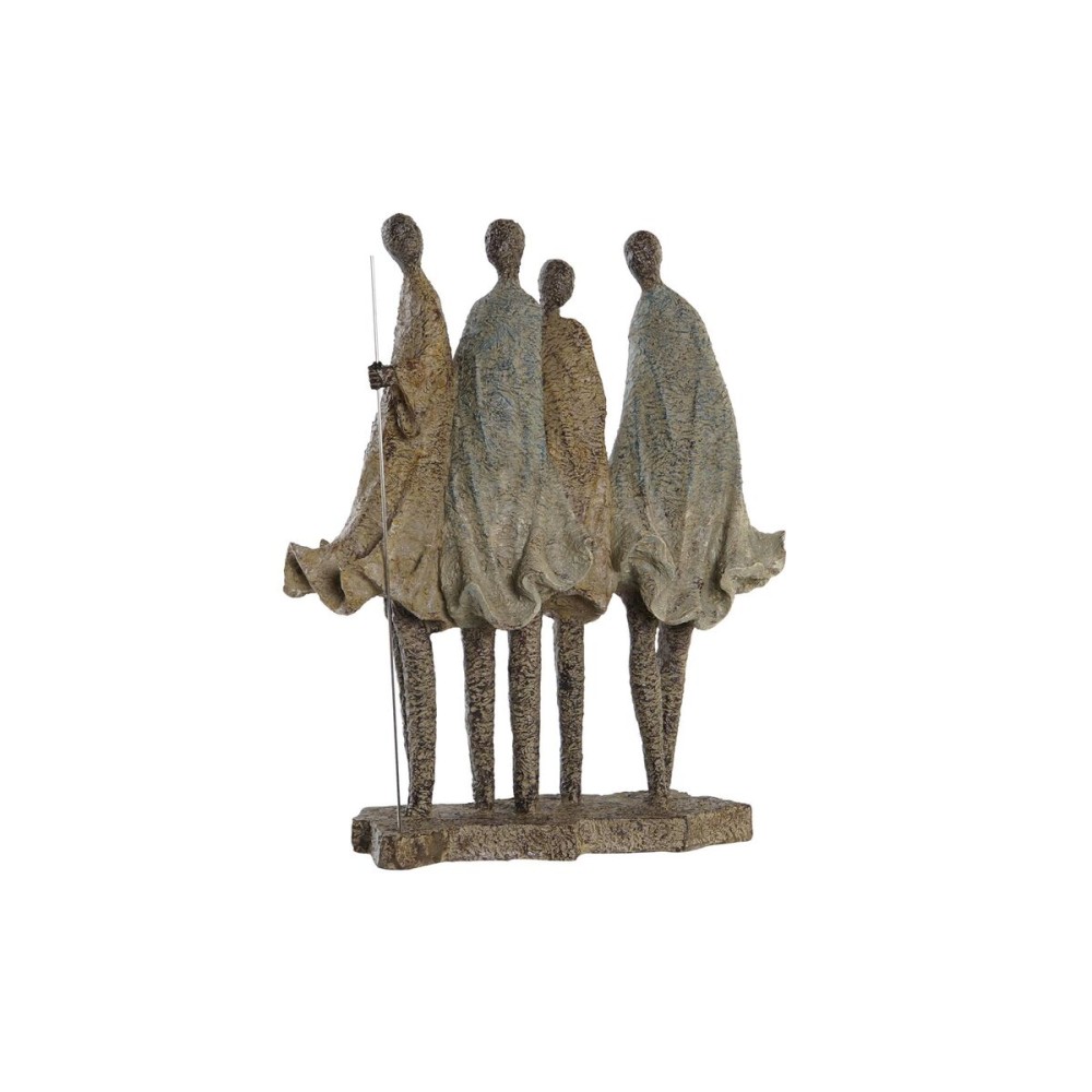 Figurine Décorative DKD Home Decor Africaine Résine Multicouleur (33,5 x 14,5 x 41 cm)