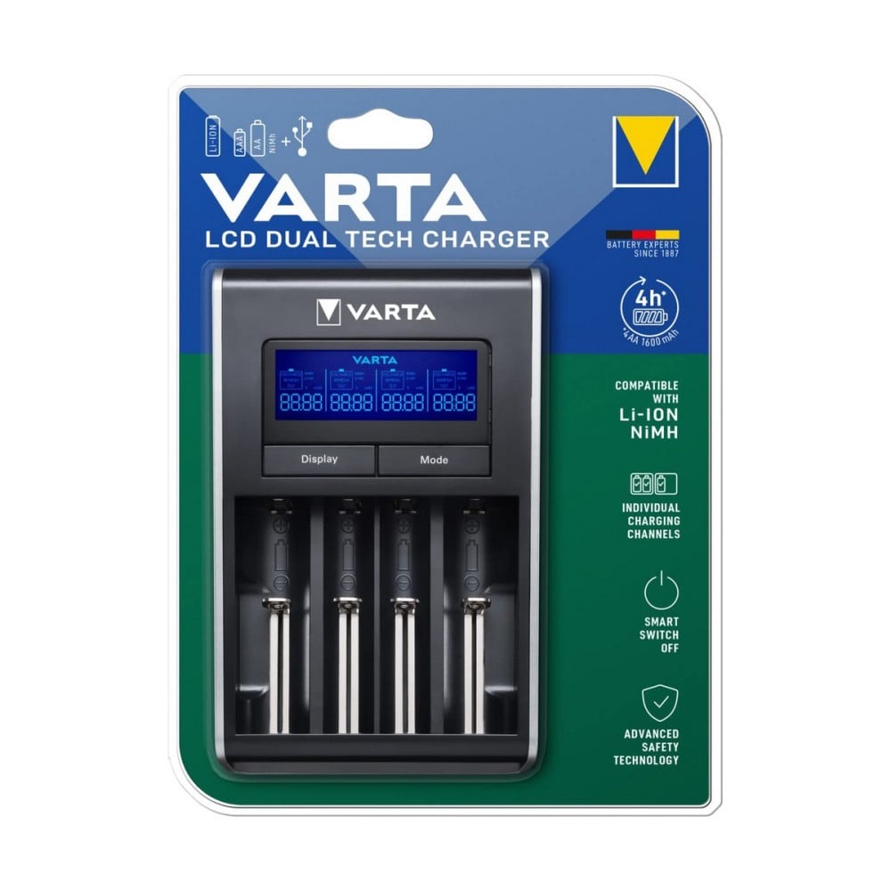 Chargeur de batterie Varta 57676 101 401 AA/AAA Piles x 4