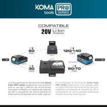 Tronçonneuse à batterie Koma Tools 20 V