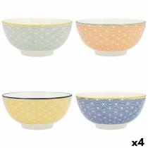 Bol Quid Pippa Céramique Multicouleur (20 cm) (Pack 4x)