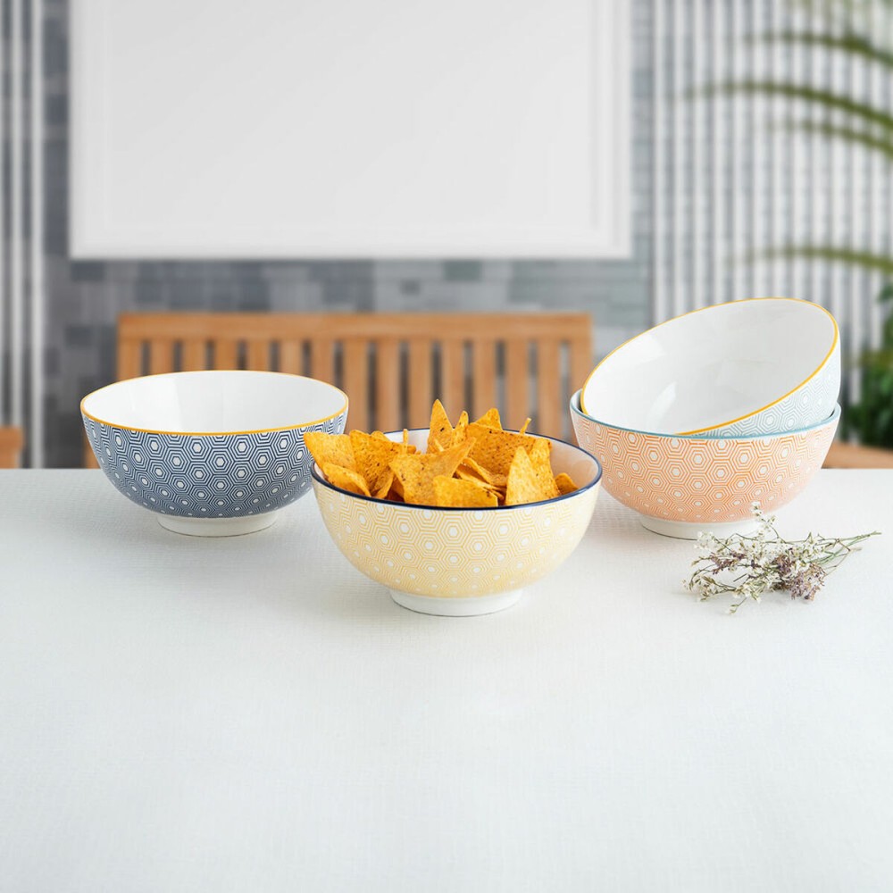 Bowl Quid Pippa Ceramic Multicolour (20 cm) (Pack 4x)