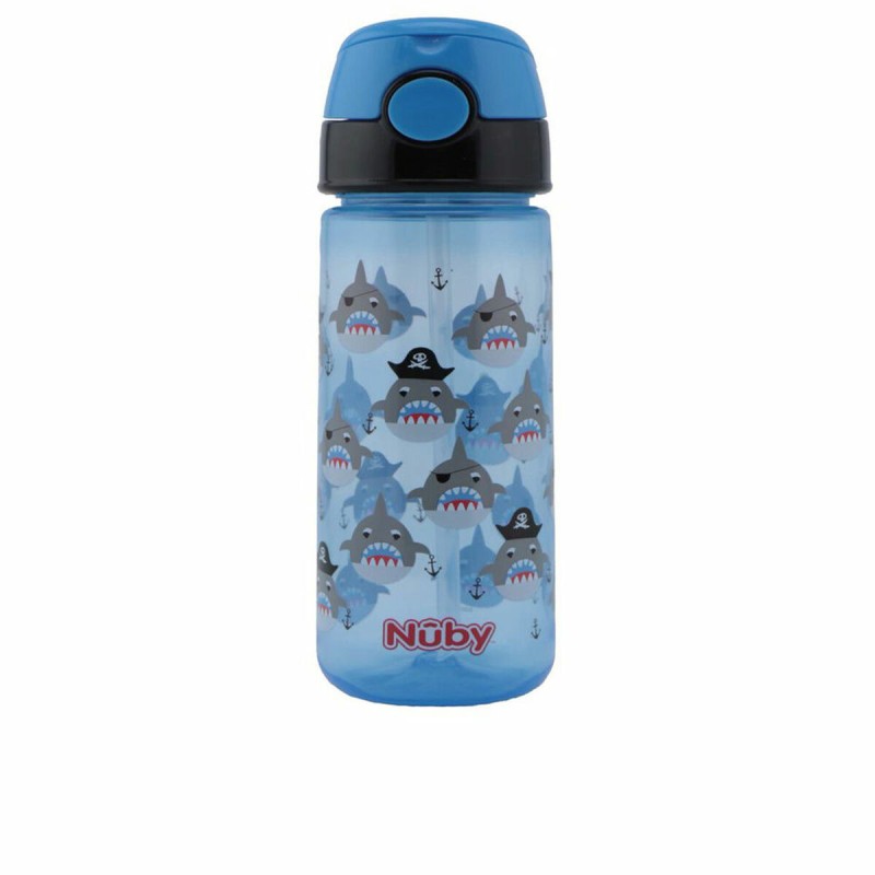 Verre d’Apprentissage Nûby Taza Requin 540 ml Bleu