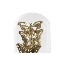 Deko-Figur DKD Home Decor Kristall Schwarz Gold Metall Schmetterlinge (18,5 x 18,5 x 32,5 cm)