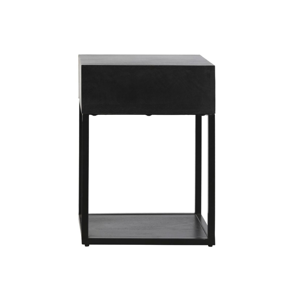 Table de Nuit DKD Home Decor Doré 35 x 40 x 55 cm Noir Métal Bois