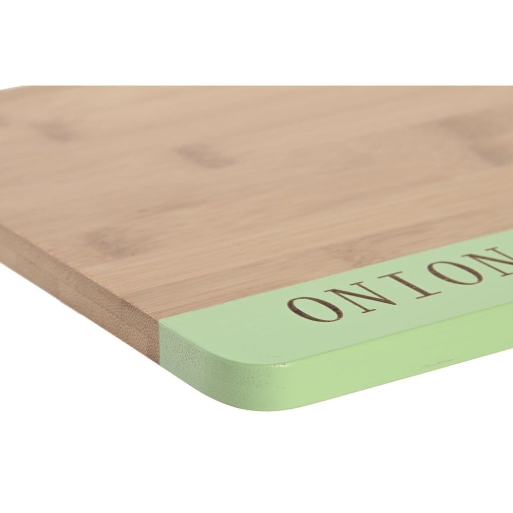 Cutting board DKD Home Decor Blue Green Pink Bamboo 33,5 x 22,4 x 1,2 cm