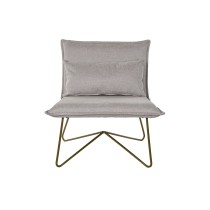 Fauteuil DKD Home Decor 66 x 78 x 75 cm Beige Doré Métal