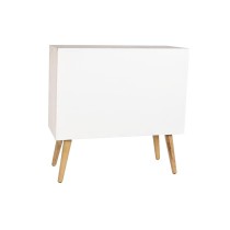 Commode DKD Home Decor Sapin Naturel Coton Blanc (80 x 35 x 80 cm)