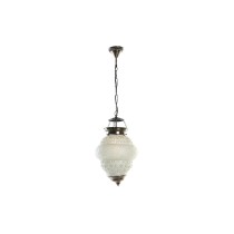 Suspension DKD Home Decor Blanc Métal Verre 25 W 23 x 23 x 33 cm