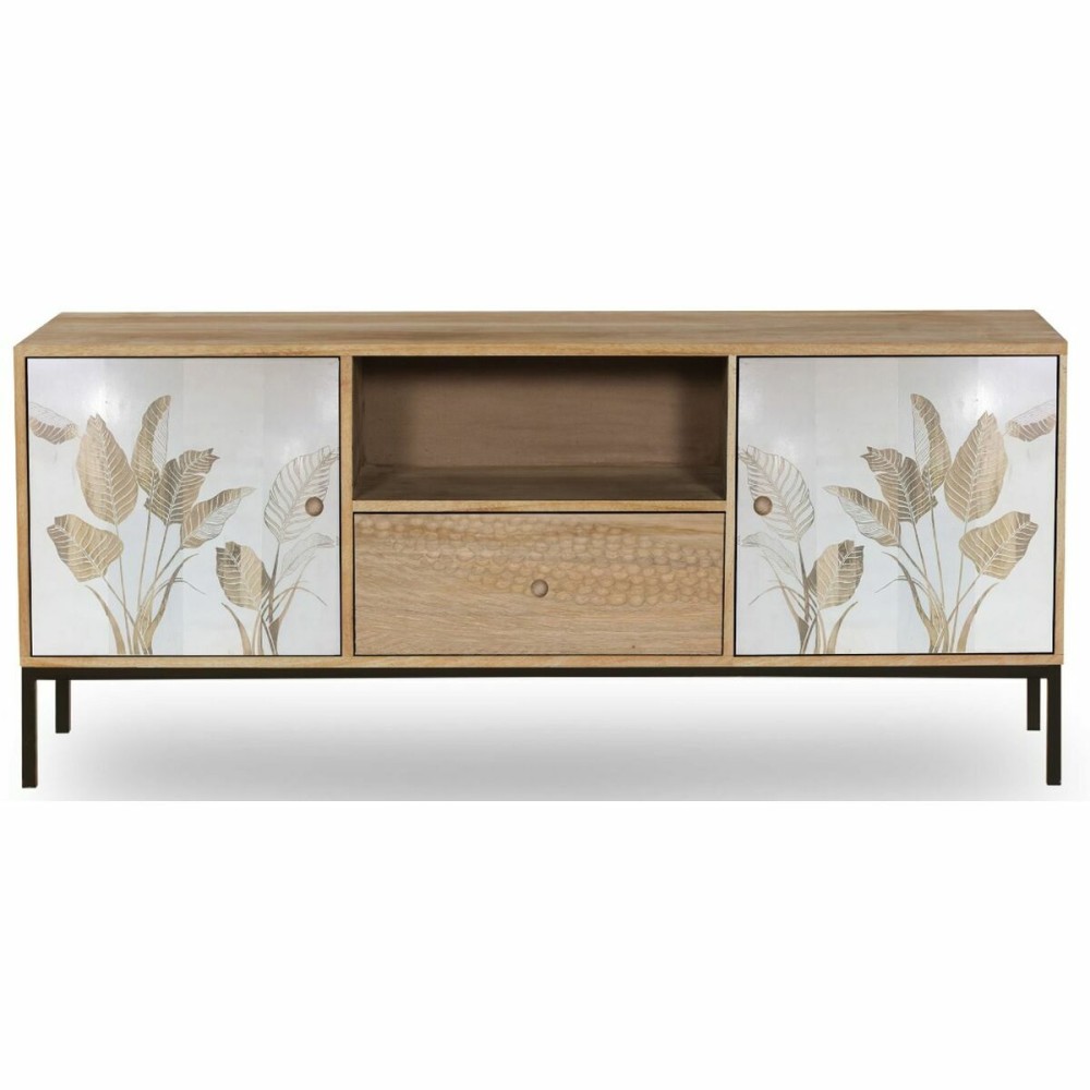 TV furniture DKD Home Decor Metal Mango wood (140 x 40 x 50 cm)