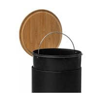 Waste bin 5five Simply Smart Baltik Black Bamboo 30 L