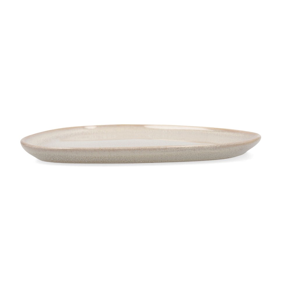 Flat plate Bidasoa Ikonic Ceramic White (14 x 13,6 cm) (Pack 12x)