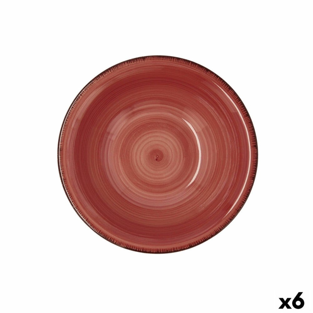 Schale Quid Vita aus Keramik Rot (18 cm) (Pack 6x)