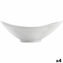 Plat à Gratin Quid Gastro Blanc Céramique 28,2 x 15,5 x 9 cm (4 Unités) (Pack 4x)