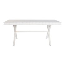 Dining Table DKD Home Decor White Metal Mango wood 180 x 90 x 76 cm