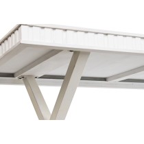 Table de Salle à Manger DKD Home Decor Blanc Métal Bois de manguier 180 x 90 x 76 cm