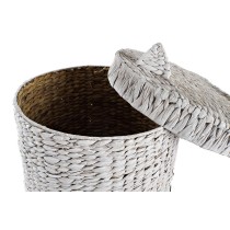 Panier à linge DKD Home Decor Blanc Enfant Chat 42 x 42 x 63 cm Fibre